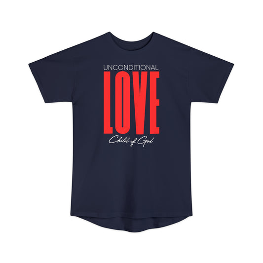 Unconditional Love Herren-Langkörper-Urban-T-Shirt