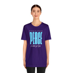 Pray for Peace Unisex Jersey Short Sleeve Tee