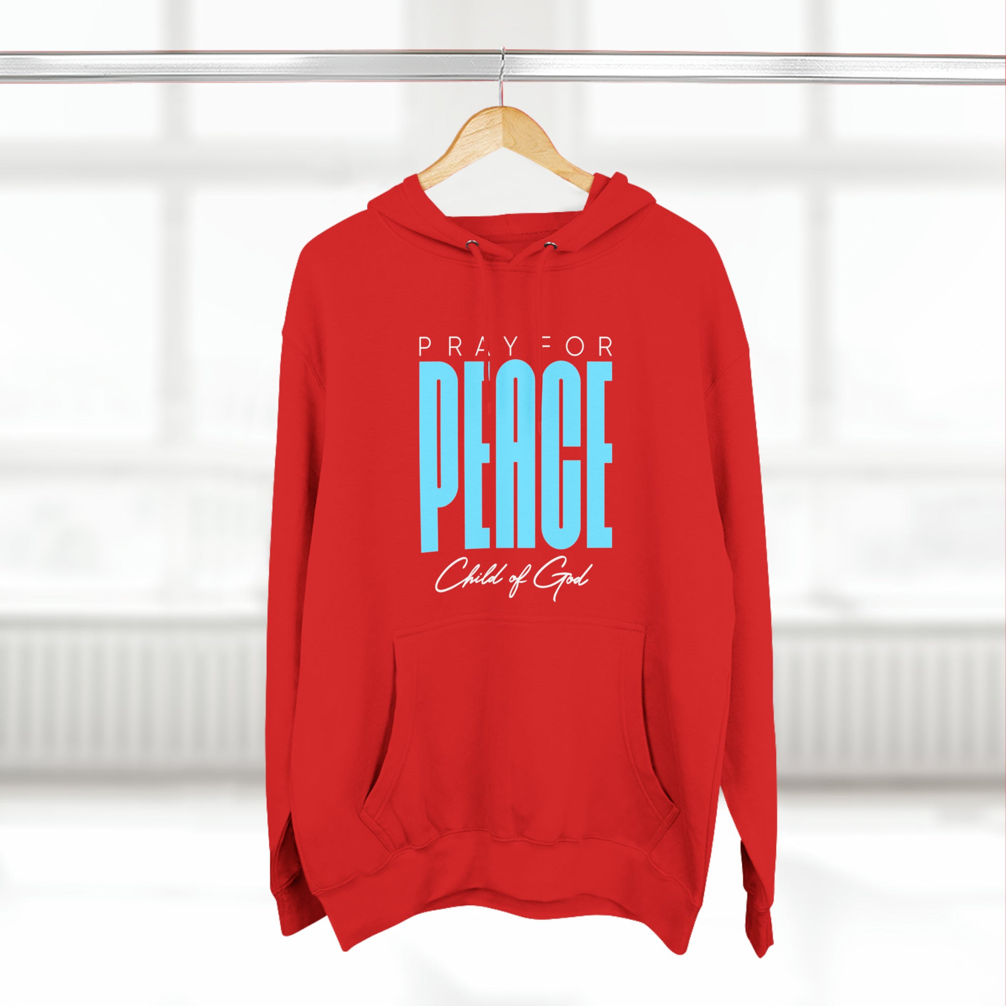 Pray For Peace Unisex Premium Pullover Hoodie - Child of God Project