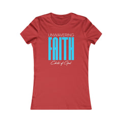 Camiseta favorita das mulheres da fé inabalável