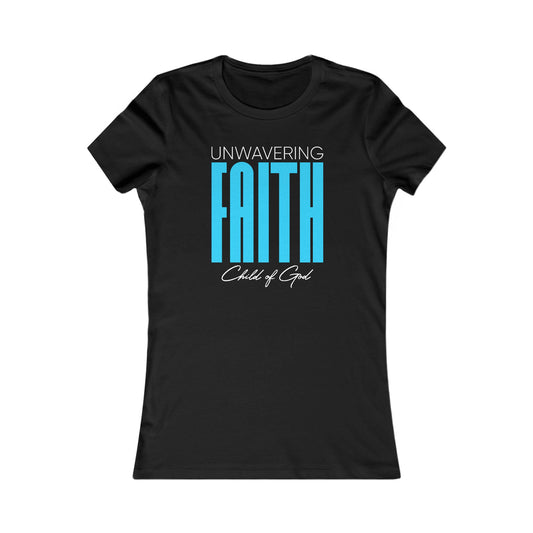 Camiseta favorita das mulheres da fé inabalável