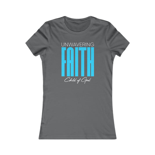 Camiseta favorita das mulheres da fé inabalável