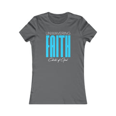 Camiseta favorita das mulheres da fé inabalável