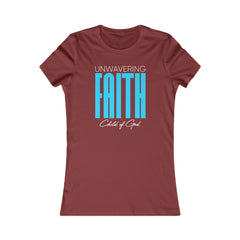 Camiseta favorita das mulheres da fé inabalável