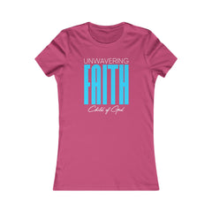 Camiseta favorita das mulheres da fé inabalável