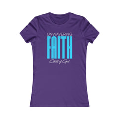 Camiseta favorita das mulheres da fé inabalável