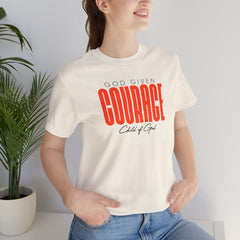 Camiseta unissex de manga curta God Given Courage