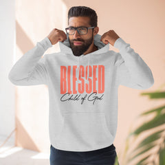 Pulôver masculino com capuz premium abençoado Filho de Deus