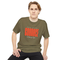 God Given Courage Men's Long Body Urban Tee