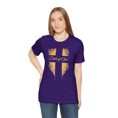 Camiseta de manga curta unissex Shield and Cross