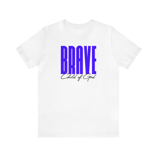 Brave Child of God Herren-Jersey-Kurzarm-T-Shirt