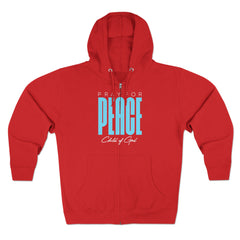 Pray for Peace Men's Premium Full Zip Hoodie