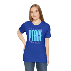 Pray for Peace Unisex Jersey Short Sleeve Tee