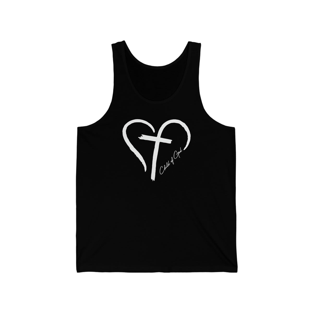 Heart and Cross Men's Jersey Tank