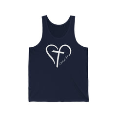 Heart and Cross Men's Jersey Tank