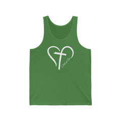 Heart and Cross Men's Jersey Tank