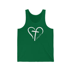 Heart and Cross Men's Jersey Tank