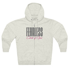 Fearless Child of God Men's Premium Full Zip Hoodie