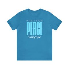 Pray for Peace Men's Jersey Short Sleeve Tee