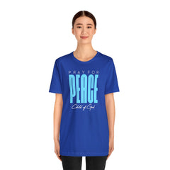 Pray for Peace Unisex Jersey Short Sleeve Tee