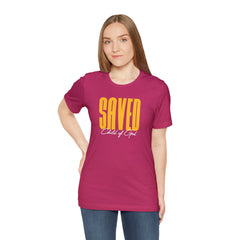 Camiseta unissex de manga curta Saved Child of God