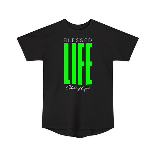 Blessed Life Camiseta urbana unissex de corpo longo