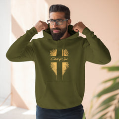 Moletom com capuz premium masculino Shield and Cross