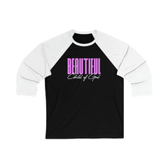 Beautiful Child of God Unisex 3/4 Sleeve Baseball Tee