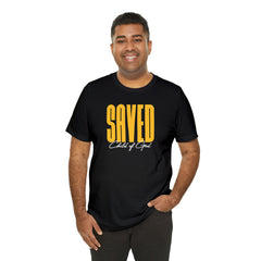 Saved Child of God Men's Jersey Short Sleeve Tee