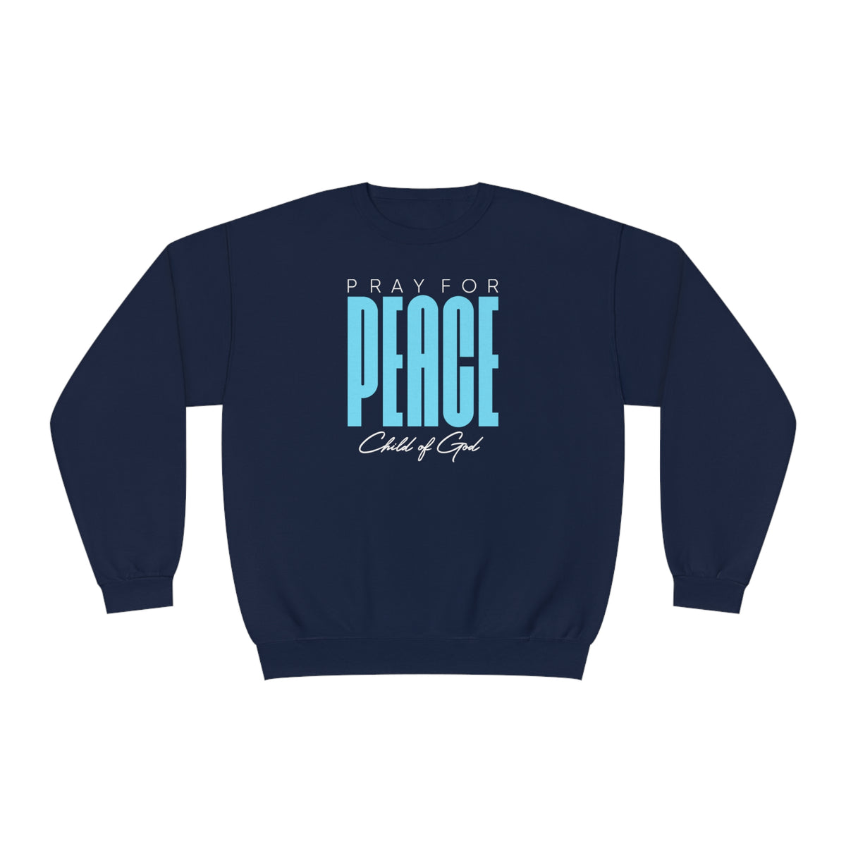 Pray for Peace Men's NuBlend® Crewneck Sweatshirt