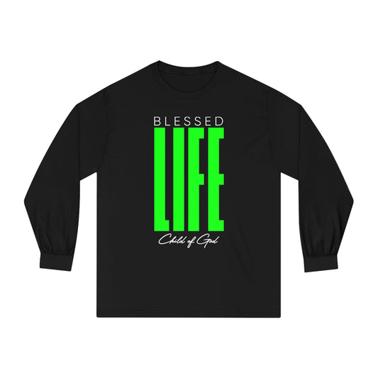 Gesegnetes Leben Unisex Langarm T-Shirt
