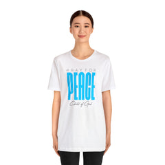 Pray for Peace Unisex Jersey Short Sleeve Tee