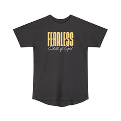 Camiseta urbana masculina destemida Filho de Deus de corpo longo