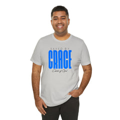 Saved By Grace Men's Jersey Short Sleeve Tee