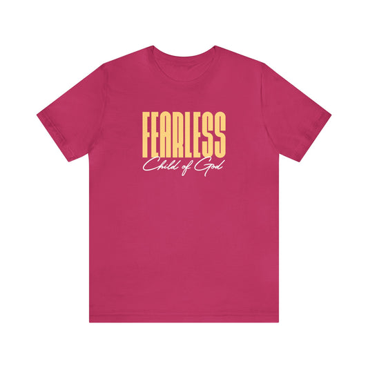Fearless Child of God Unisex Jersey Kurzärmeliges T-Shirt