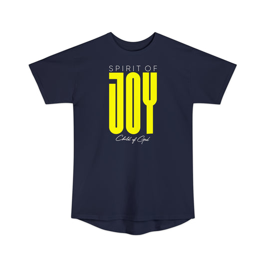 Camiseta urbana unissex Spirit of Joy de corpo longo