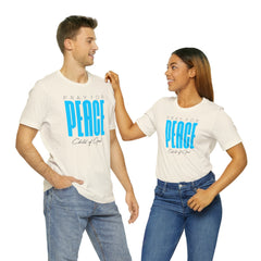 Pray for Peace Men's Jersey Short Sleeve Tee