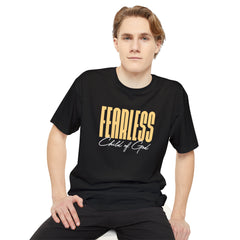 Camiseta urbana masculina destemida Filho de Deus de corpo longo