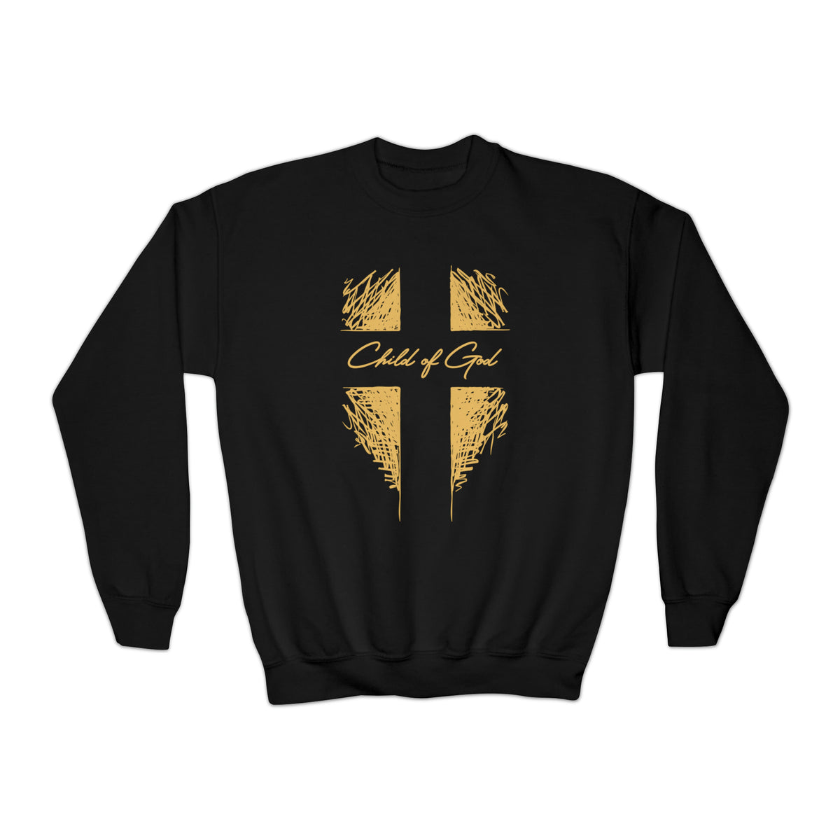 Shield and Cross Youth Crewneck Sweatshirt