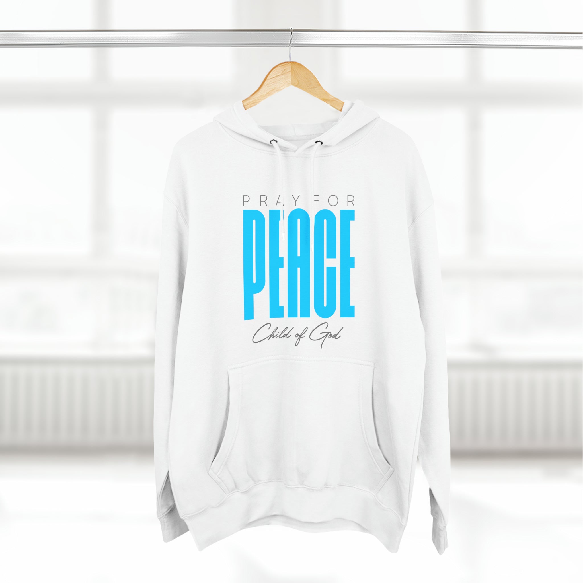 Pray For Peace Unisex Premium Pullover Hoodie - Child of God Project