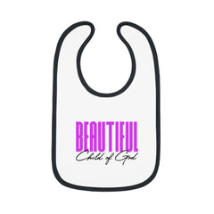 Beautiful Child of God Baby Contrast Trim Jersey Bib