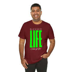 Blessed Life Men's Jersey Short Sleeve Tee