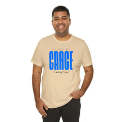 Saved By Grace Men's Jersey Short Sleeve Tee