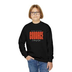 God Given Courage Youth Crewneck Sweatshirt