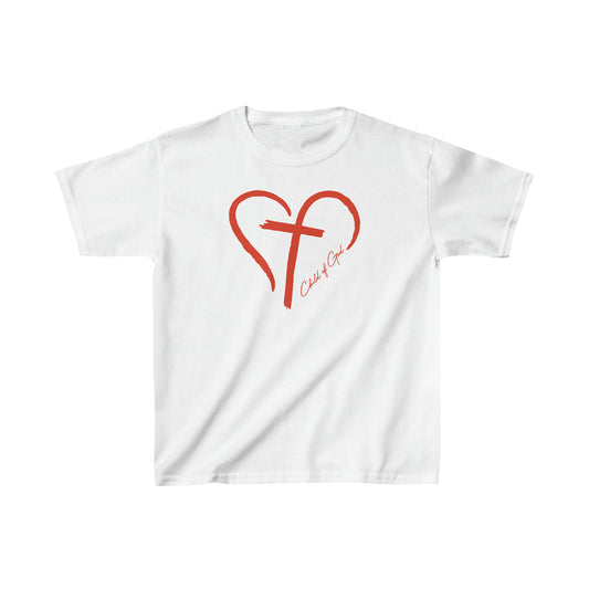 Heart and Cross Kids Heavy Cotton™ T-Shirt