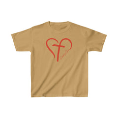 Heart and Cross Kids Heavy Cotton™ Tee