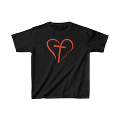 Heart and Cross Kids Heavy Cotton™ Tee