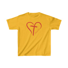 Heart and Cross Kids Heavy Cotton™ Tee