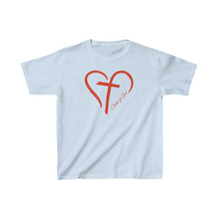 Heart and Cross Kids Heavy Cotton™ Tee