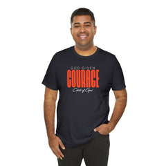 God Given Courage Men's Jersey Short Sleeve Tee